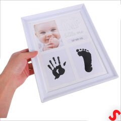 Bebek El ve Ayak İzli Resim Çerçevesi, 27cm x 22cm