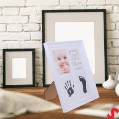 Bebek El ve Ayak İzli Resim Çerçevesi, 27cm x 22cm