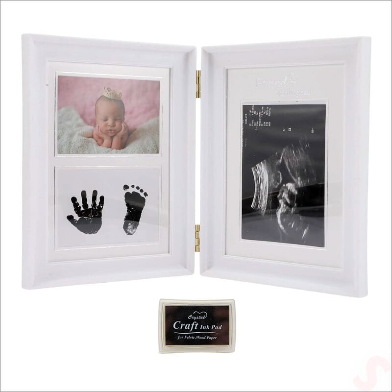 Bebek Ultrasonlu, El ve Ayak İzli  Resim Çerçevesi, 36cm x 23cm