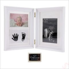 Bebek Ultrasonlu, El ve Ayak İzli  Resim Çerçevesi, 36cm x 23cm