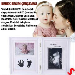 Bebek Ultrasonlu, El ve Ayak İzli  Resim Çerçevesi, 36cm x 23cm