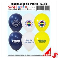 Fenerbahçe Lisanslı Balon, 30cm x 5 Adet