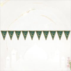 Hoşgeldin Ramazan Üçgen Bayrak Flama - 2 mt