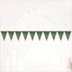 Hoşgeldin Ramazan Üçgen Bayrak Flama - 2 mt