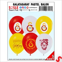 Galatasaray Lisanslı Balon, 30cm x 5 Adet
