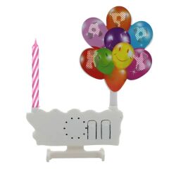 Led Işıklı Müzikli Doğum Günü Mumu, Pembe