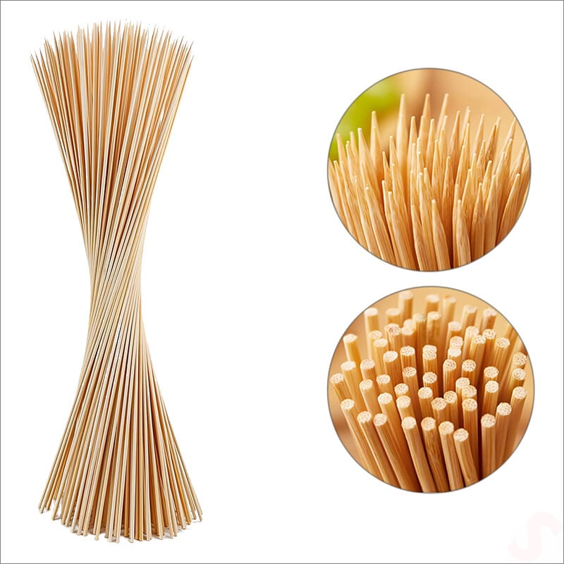 Bambu Çöp Şiş, Kurabiye Çubuğu, 25 cm x 90 Adet