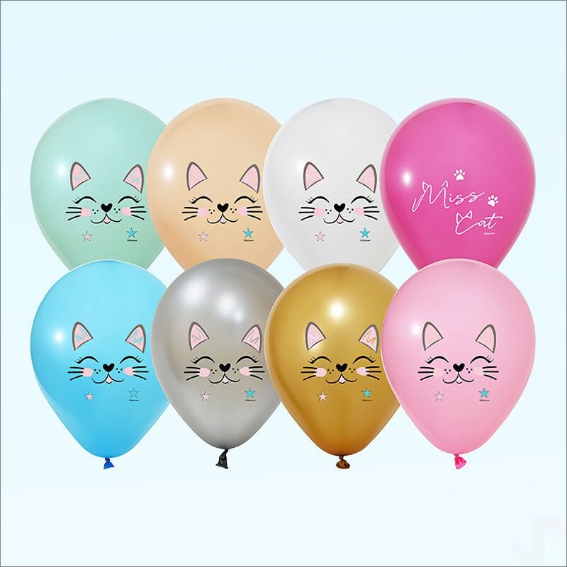 Miss Cat Balon, 30cm x 5 Adet