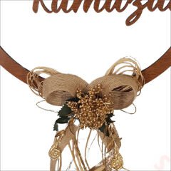 Hoşgeldin Ramazan Ahşap Kapı SüSü, 30 cm