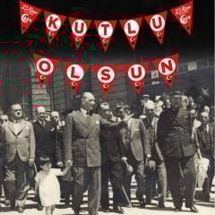 En Güzel Bayram 23 Nisan Kutlu Olsun Bayrak Flama - 2,70 mt