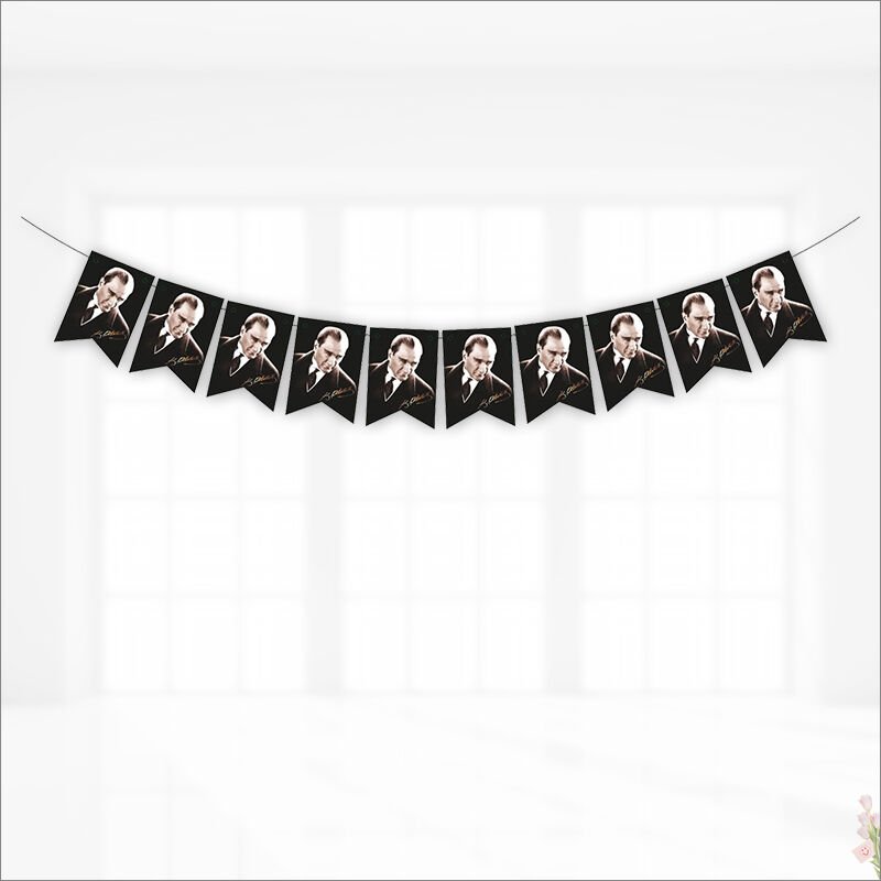 Atatürk Flama Seti, 17cm x 11cm - 10'lu