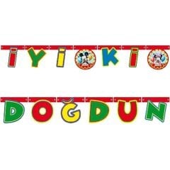 Mickey Mouse İyiki Doğdun Yazı Banner
