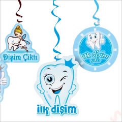 İlk Dişim 6'lı Tavan SüSü, 70 cm - Mavi