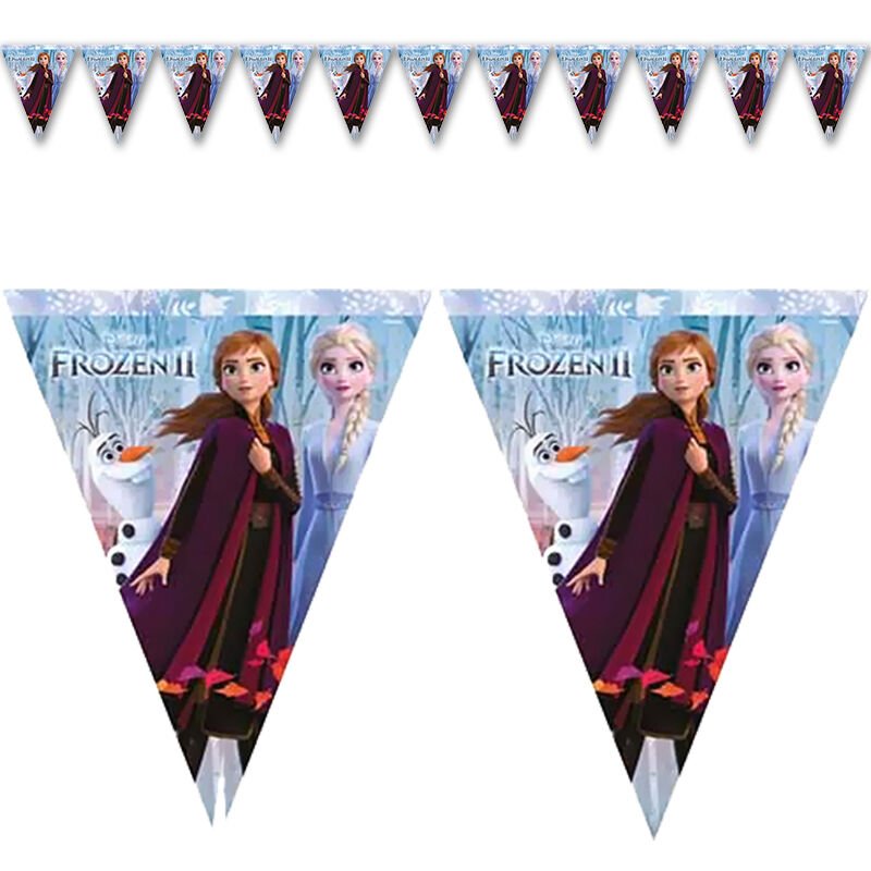 Frozen II Üçgen Bayrak Flama - 3,20 mt.