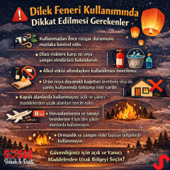 Dilek Feneri, Dilek Balonu Kırmızı - 1 Adet