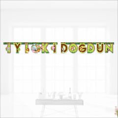 Safari Sevimli Hayvanlar İyi ki Doğdun Yazı - 2 mt