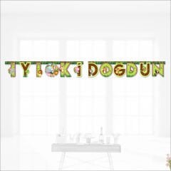 Safari Sevimli Hayvanlar İyi ki Doğdun Yazı - 2 mt