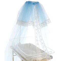 Bebek Beşik ve Oyun Parkı Cibinlik, Kristal Tüllü, 10 m2, Mavi