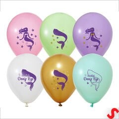 Deniz Kızı Pastel Balon, 30cm x 5 Adet