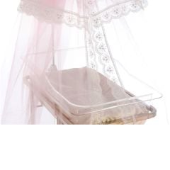 Bebek Beşik ve Oyun Parkı Cibinlik, Kristal Tüllü, 10 m2, Pembe