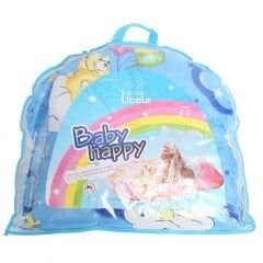 Katlanabilir Bebek Cibinlik Sineklik Seti, 92 cm - Mavi